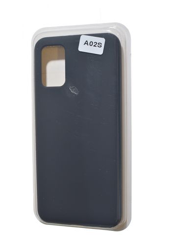 Чехол-накладка для Samsung A025F A02S VEGLAS SILICONE CASE закрытый черный (3) оптом, в розницу Центр Компаньон