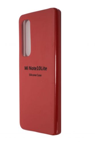 Чехол-накладка для XIAOMI Mi Note 10 Lite SILICONE CASE закрытый красный (1) оптом, в розницу Центр Компаньон
