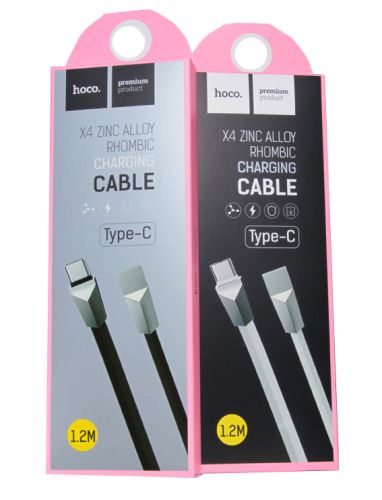 Кабель USB Type-C HOCO X4 Zinc 1.2м черный оптом, в розницу Центр Компаньон фото 2