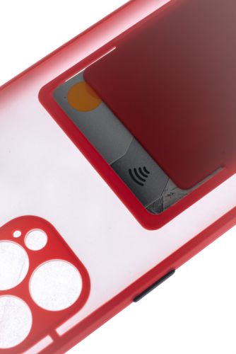 Чехол-накладка для iPhone 12 Pro Max VEGLAS Fog Pocket красный - фото фото 3