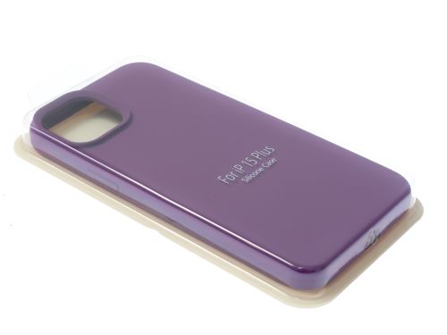 Чехол-накладка для iPhone 15 Plus SILICONE CASE закрытый фиолетовый (45) оптом, в розницу Центр Компаньон фото 2