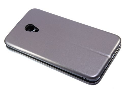 Чехол-книжка для MEIZU M5S BUSINESS ONE WINDOW серый - фото фото 3