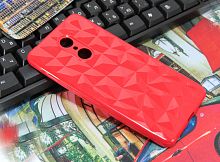 Чехол-накладка для XIAOMI Redmi 5 JZZS Diamond TPU красная - фото