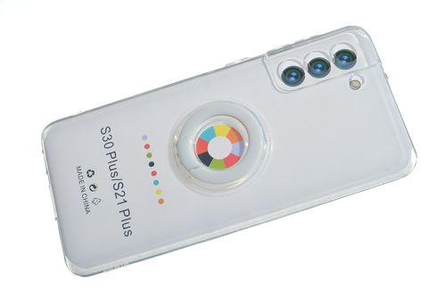 Чехол-накладка для Samsung G996F S21 Plus NEW RING TPU белый оптом, в розницу Центр Компаньон фото 3