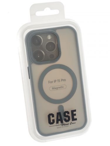 Чехол-накладка для iPhone 15 Pro VEGLAS Fog Magnetic серый оптом, в розницу Центр Компаньон фото 4