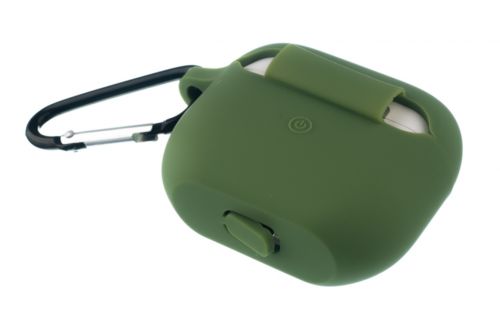 Чехол для наушников Airpods 3 Silicone оливковый - оптовая продажа фото 3 Чехол для наушников Airpods 3 Silicone оливковый - фото фото 3