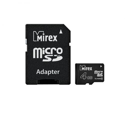 Карта памяти MicroSD 8 Gb Класс 4 Mirex адаптер - оптовая продажа Карта памяти MicroSD 8 Gb Класс 4 Mirex адаптер - фото