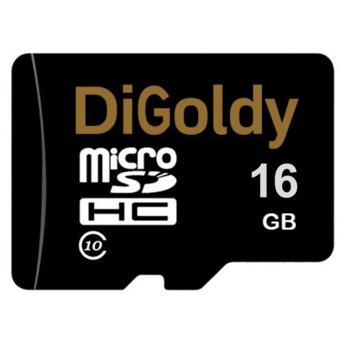 Карта памяти MicroSD 16 Gb Класс 10 DiGoldy без адаптера - оптовая продажа Карта памяти MicroSD 16 Gb Класс 10 DiGoldy без адаптера - фото