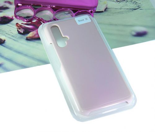 Чехол-накладка для HUAWEI Honor 20 SILICONE CASE светло-розовый			 - фото
