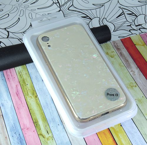 Чехол-накладка для iPhone XR SPANGLES GLASS TPU золото																														 оптом, в розницу Центр Компаньон фото 2