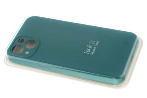 Чехол-накладка для iPhone 13 VEGLAS SILICONE CASE Защита камеры (58) хвойно-зеленый - фото фото 2