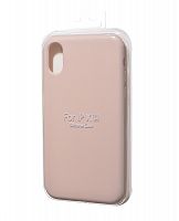Купить Чехол-накладка для iPhone X/XS VEGLAS SILICONE CASE NL закрытый светло-розовый (19) оптом, в розницу в ОРЦ Компаньон