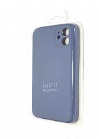 Чехол-накладка для iPhone 11 VEGLAS SILICONE CASE Защита камеры голубовато-серый (46) - фото