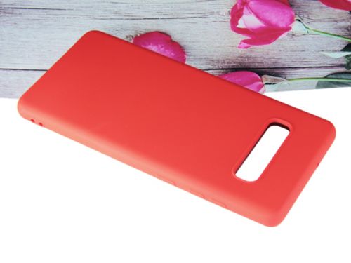 Чехол-накладка для Samsung G975F S10 Plus SOFT TOUCH TPU красный - фото фото 3
