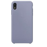 Чехол-накладка для iPhone XR SILICONE CASE AAA серая лаванда - фото