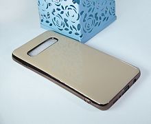 Купить Чехол-накладка для Samsung G975F S10 Plus ELECTROPLATED TPU+PET золото оптом, в розницу в ОРЦ Компаньон