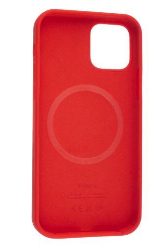 Чехол-накладка для iPhone 12\12 Pro SILICONE TPU поддержка MagSafe красный коробка оптом, в розницу Центр Компаньон фото 4