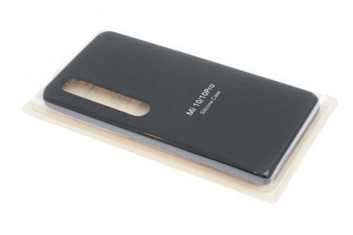 Чехол-накладка для XIAOMI Mi 10 SILICONE CASE закрытый черный (3) - фото фото 2