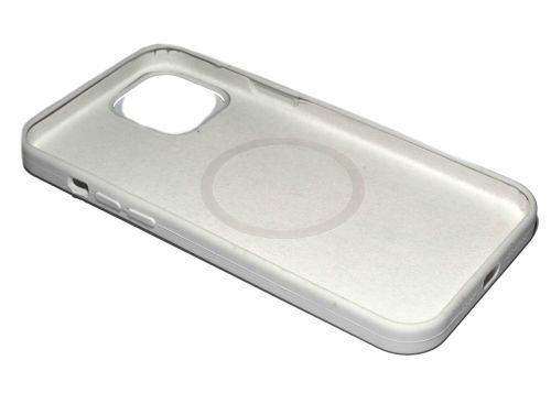 Чехол-накладка для iPhone 12 Pro Max SILICONE TPU NL поддержка MagSafe белый коробка оптом, в розницу Центр Компаньон фото 3