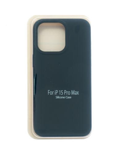 Чехол-накладка для iPhone 15 Pro Max VEGLAS SILICONE CASE NL закрытый черный (18) оптом, в розницу Центр Компаньон