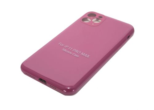 Чехол-накладка для iPhone 11 Pro Max VEGLAS SILICONE CASE NL Защита камеры малиновый (54) оптом, в розницу Центр Компаньон фото 2