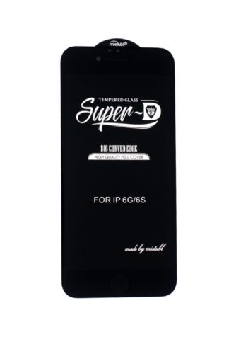 Защитное стекло для iPhone 6/6S Mietubl Super-D пакет черный - фото