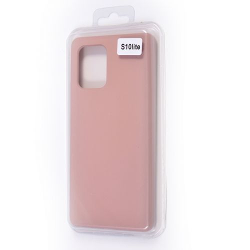 Чехол-накладка для Samsung G770 S10 Lite VEGLAS SILICONE CASE закрытый светло-розовый (18) - фото