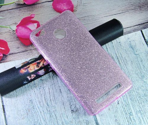 Чехол-накладка для XIAOMI Redmi 3X JZZS Shinny 3в1 TPU фиолетовая - фото