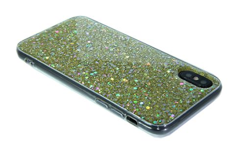 Чехол-накладка для iPhone X/XS DROP STAR TPU золото оптом, в розницу Центр Компаньон