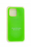 Чехол-накладка для iPhone 14 Pro Max SILICONE CASE закрытый ярко-зеленый (31) - фото