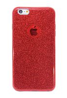 Купить Чехол-накладка для iPhone 6/6S Plus  JZZS Shinny 3в1 TPU красная оптом, в розницу в ОРЦ Компаньон