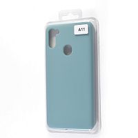 Купить Чехол-накладка для Samsung A115F A11 VEGLAS SILICONE CASE закрытый бирюзовый (2) оптом, в розницу в ОРЦ Компаньон