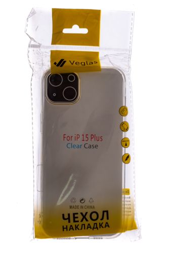 Чехол-накладка для iPhone 15 Plus VEGLAS Air прозрачный оптом, в розницу Центр Компаньон фото 3