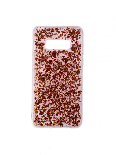 Чехол-накладка для Samsung G970 S10 E GLITTER TPU бронзовый - фото фото 2