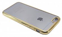 Чехол-накладка для iPhone 6/6S РАМКА TPU золото - фото