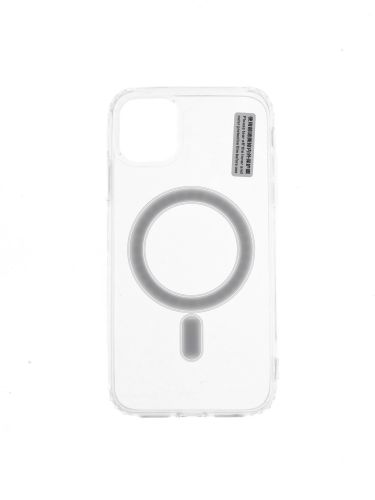 Чехол-накладка для iPhone 11 Clear TPU поддержка MagSafe прозрачный коробка - фото
