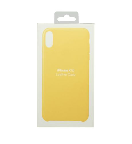 Чехол-накладка для iPhone X/XS LEATHER CASE коробка желтый оптом, в розницу Центр Компаньон фото 2