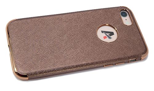 Чехол-накладка для iPhone 7/8/SE  ANYLAND TPU+Кожа бронза оптом, в розницу Центр Компаньон фото 3