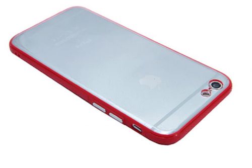 Чехол-накладка для iPhone 6/6S JZZS NEW Acrylic TPU+PC пакет красный - фото