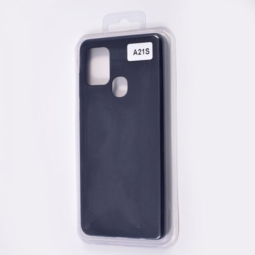 Чехол-накладка для Samsung A217F A21S VEGLAS SILICONE CASE закрытый черный (3) оптом, в розницу Центр Компаньон