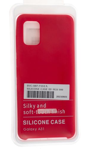 Чехол-накладка для Samsung A315F A31 SILICONE CASE OP красный (1) оптом, в розницу Центр Компаньон фото 4
