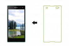 Защитное стекло для Sony D2533 C3 0.33мм белый картон - фото