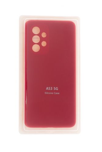 Чехол-накладка для Samsung A535F A53 VEGLAS SILICONE CASE закрытый красный (1) оптом, в розницу Центр Компаньон