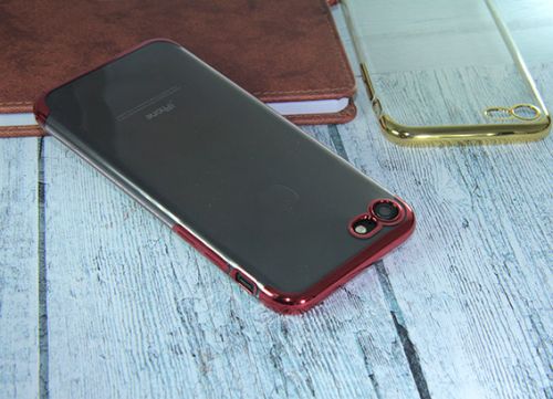 Чехол-накладка для iPhone 7/8/SE ELECTROPLATED TPU DOKA красный - оптовая продажа фото 4 Чехол-накладка для iPhone 7/8/SE ELECTROPLATED TPU DOKA красный - фото фото 4