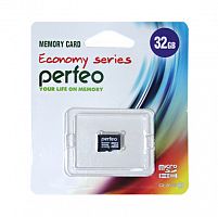 Карта памяти MicroSD 32 Gb Класс 10 Perfeo High-Capacity economy без адаптера - фото