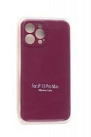Купить Чехол-накладка для iPhone 13 Pro Max VEGLAS SILICONE CASE NL Защита камеры бордовый (52) оптом, в розницу в ОРЦ Компаньон