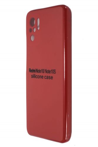 Чехол-накладка для XIAOMI Redmi Note 10S SILICONE CASE закрытый красный (1) - фото