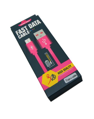 Кабель USB Type-C Fast (до 3A) розовый оптом, в розницу Центр Компаньон фото 2