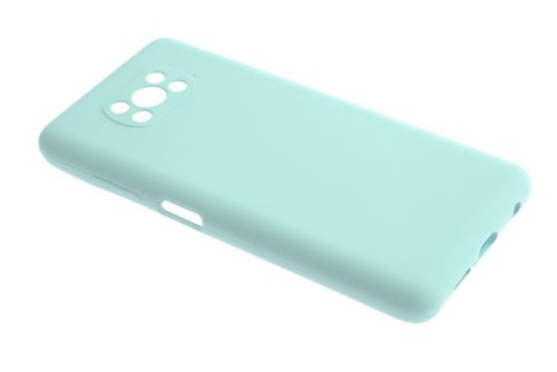 Чехол-накладка для XIAOMI Poco X3 NFC SILICONE CASE NL OP закрытый бирюзовый (2) - фото фото 2