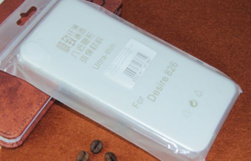 Чехол-накладка для HTC Desire 826 JZZS TPU у/т пакет белая - фото фото 2